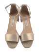 Manolo Blahnik Canvas Sandals