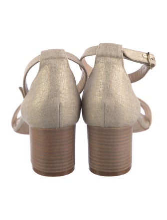 Manolo Blahnik Canvas Sandals