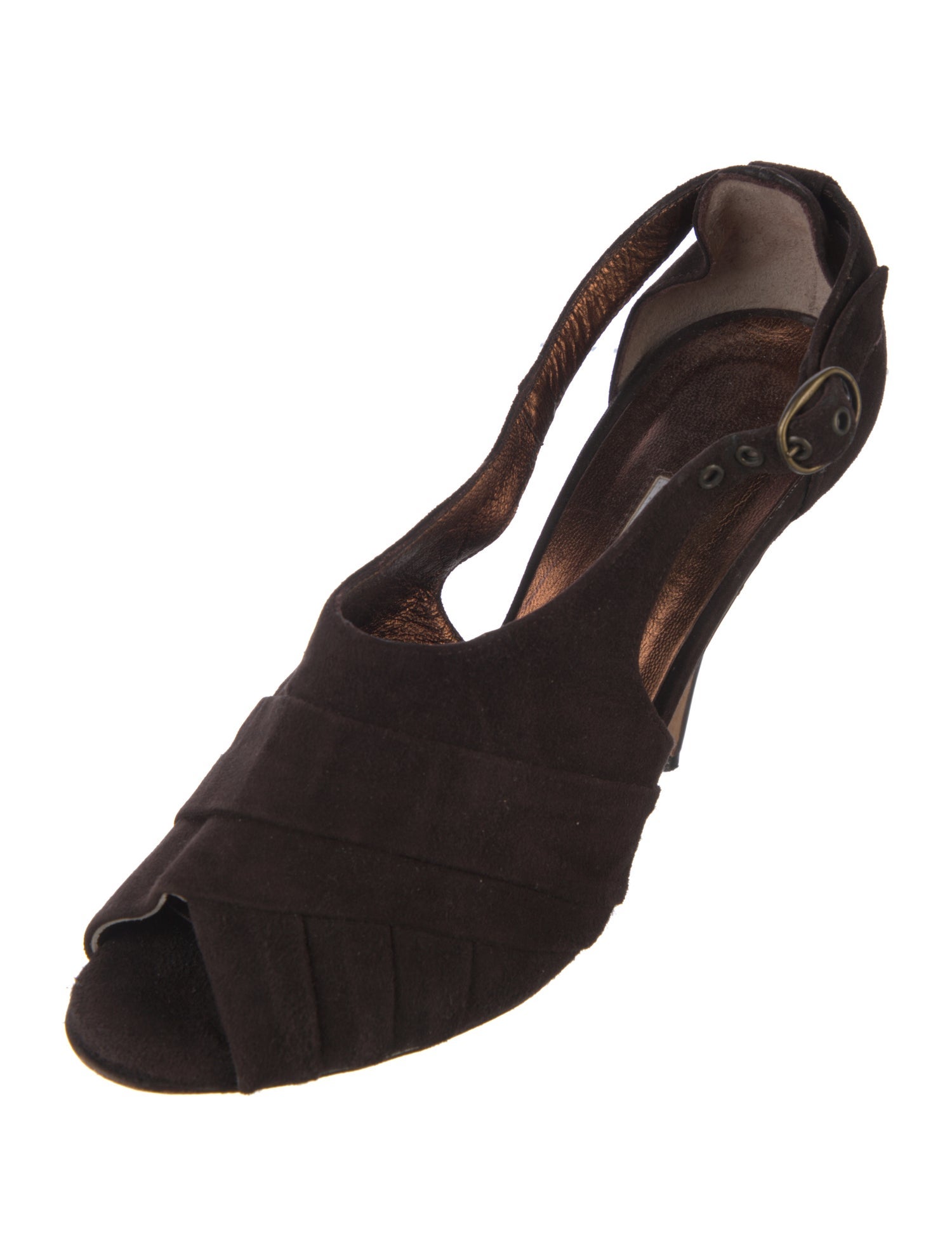 Manolo Blahnik Suede Slingback Pumps