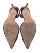 Manolo Blahnik Leather Slingback Pumps