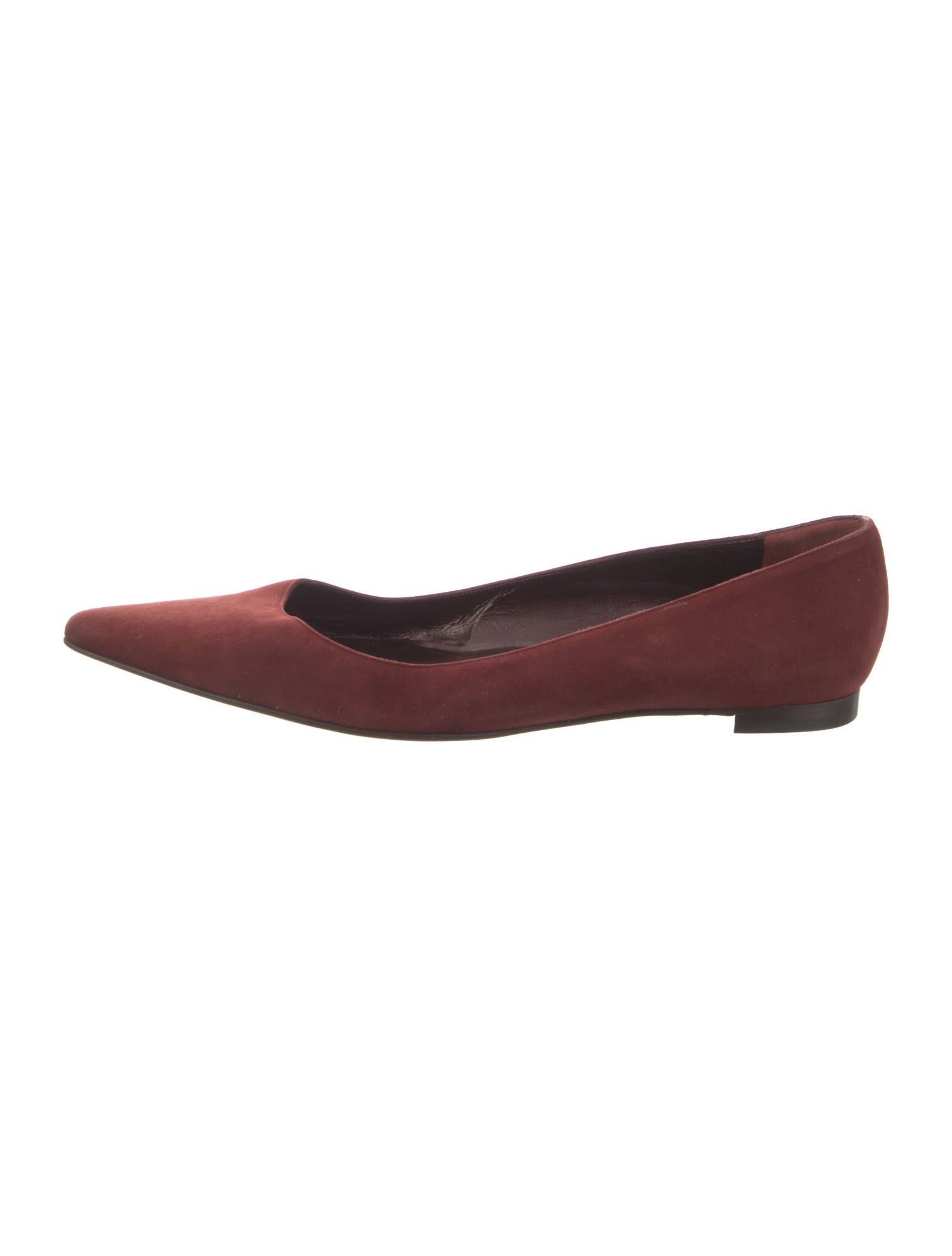 Manolo Blahnik Suede Ballet Flats