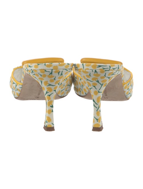Manolo Blahnik Printed Mules