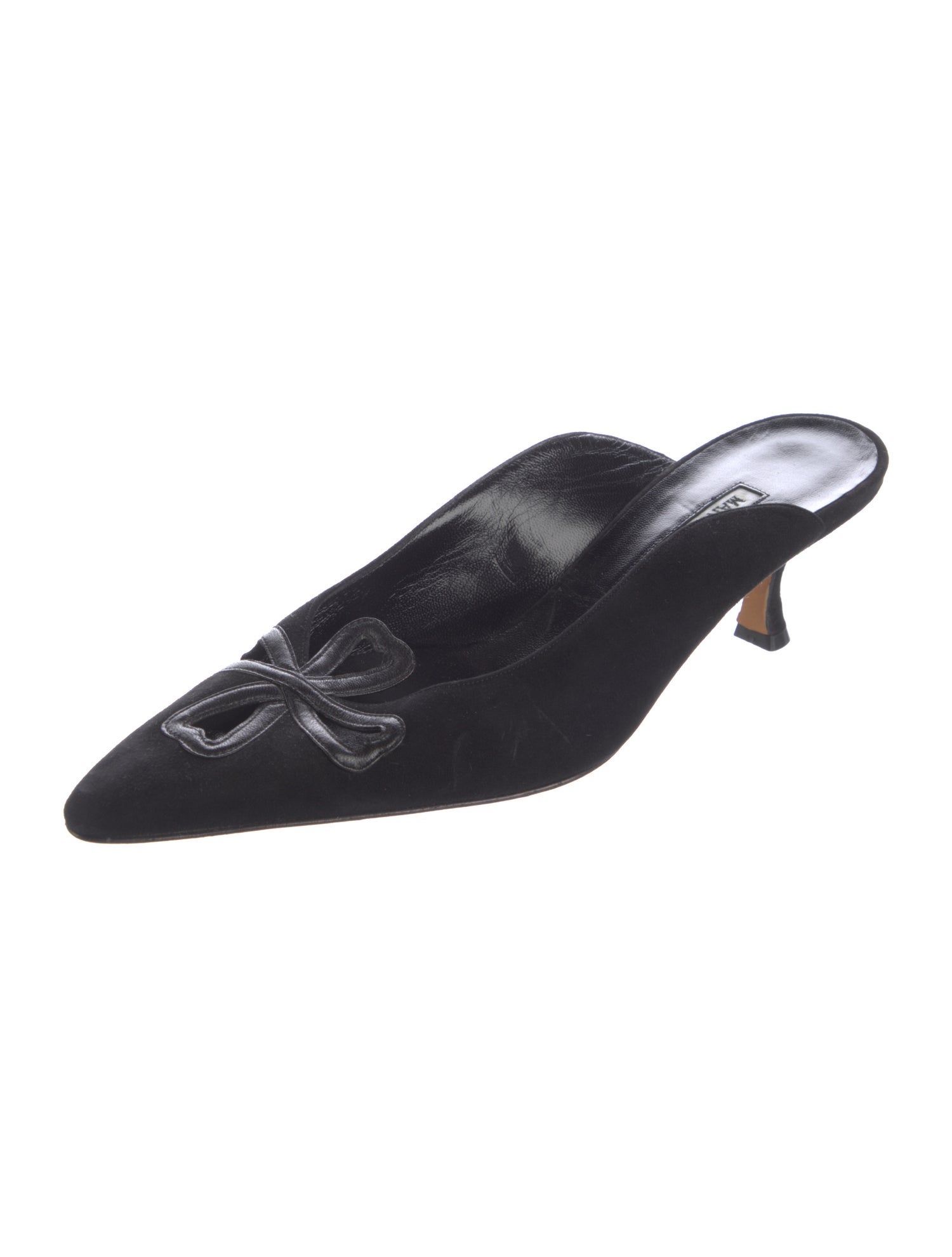Manolo Blahnik Suede Mules