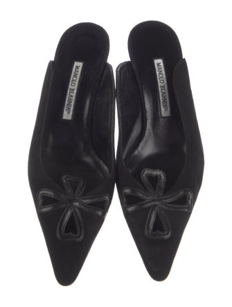 Manolo Blahnik Suede Mules