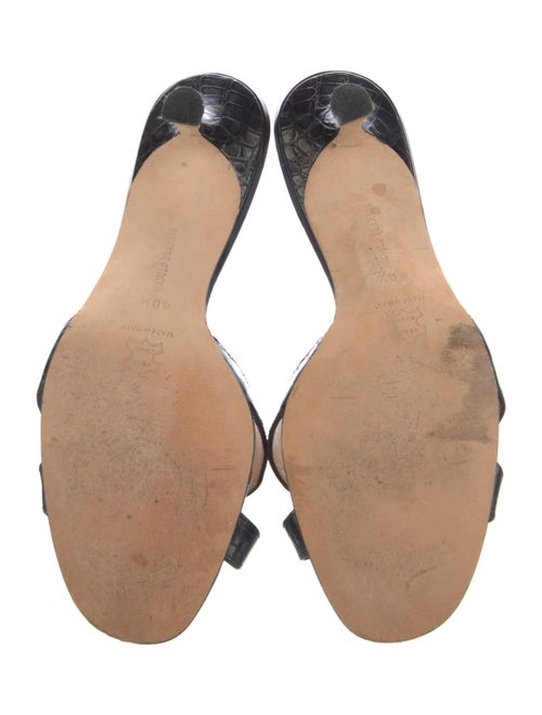 Manolo Blahnik Leather Slides