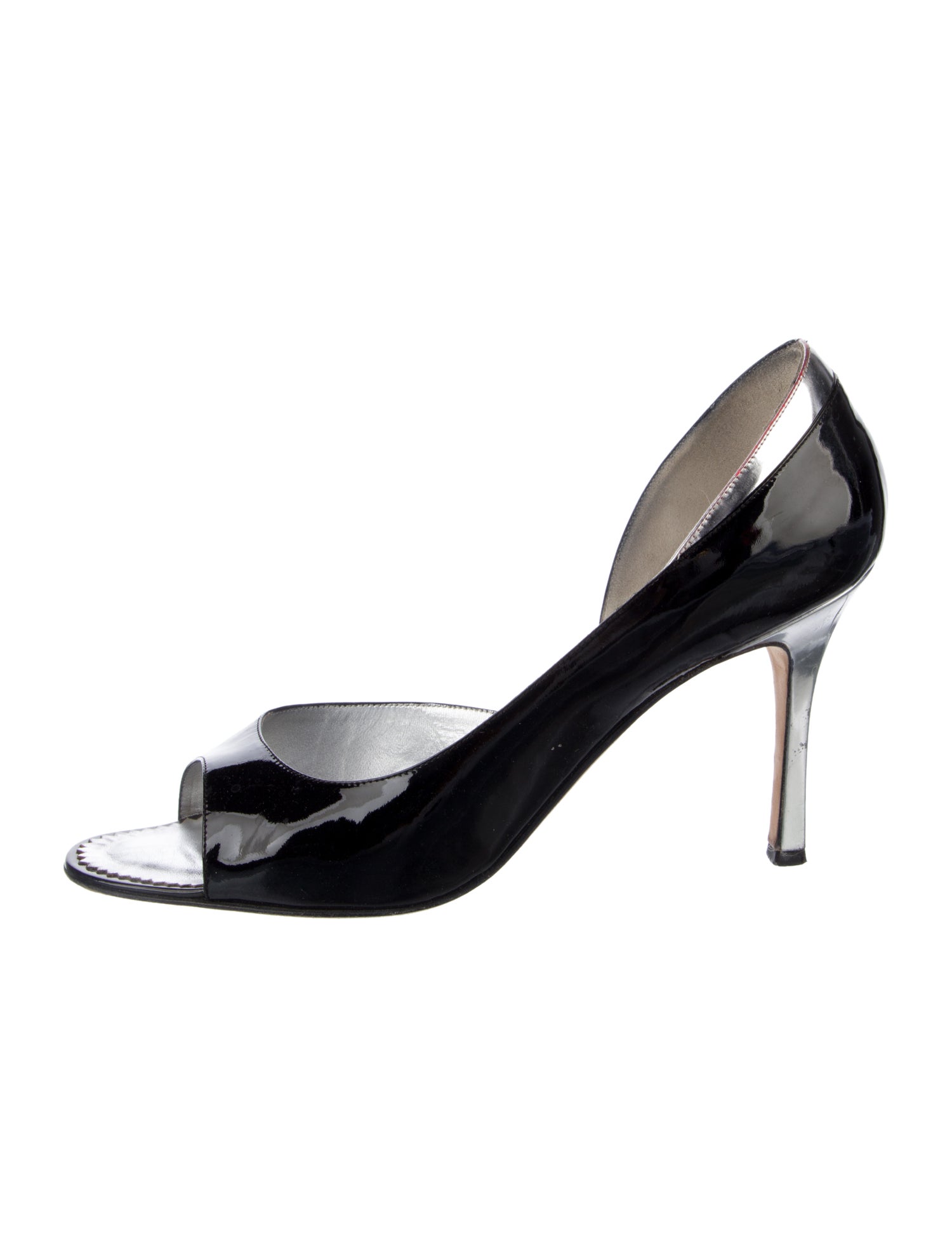 Manolo Blahnik Patent Leather Sandals