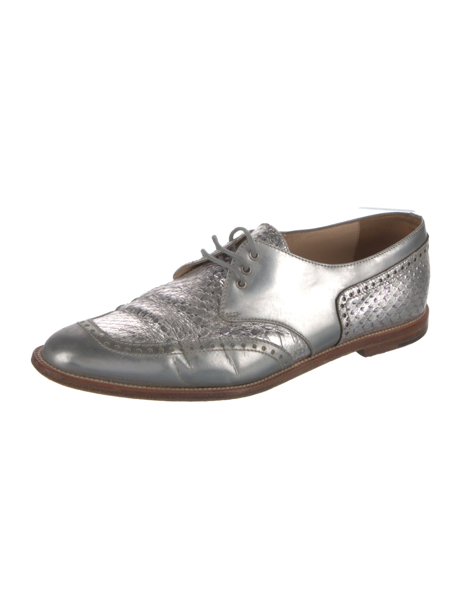 Manolo Blahnik Leather Oxfords