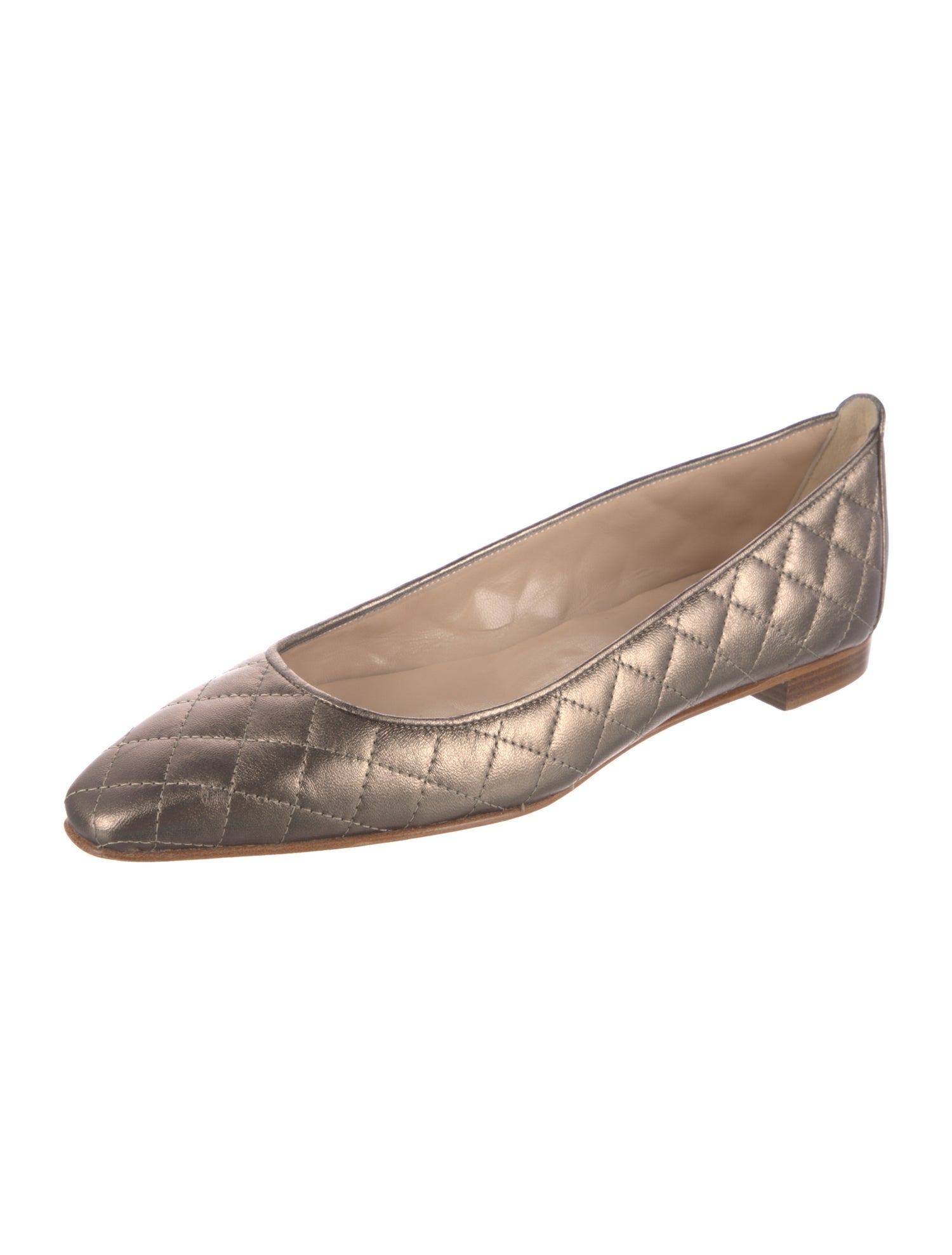 Manolo Blahnik Leather Ballet Flats