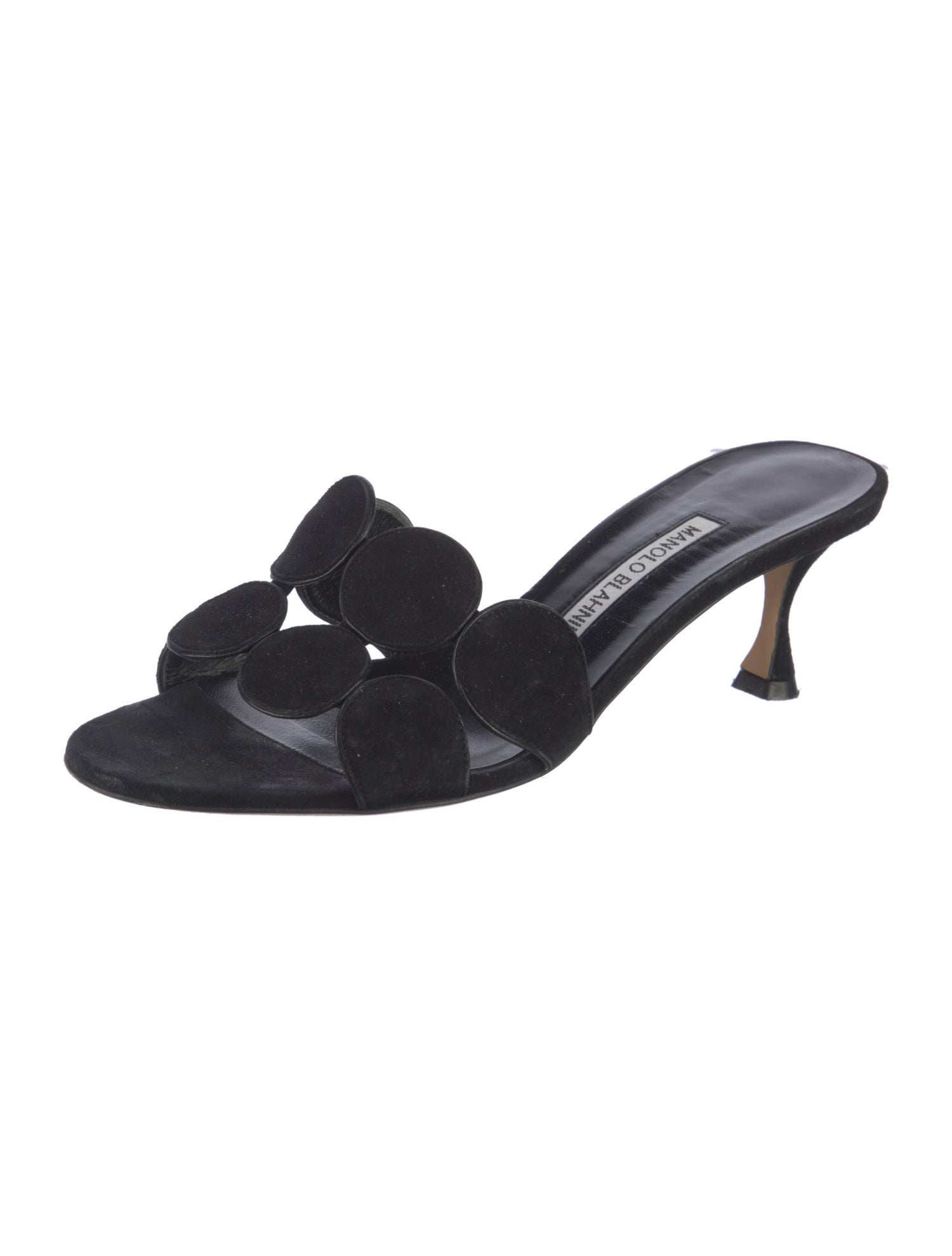 Manolo Blahnik Suede Mules