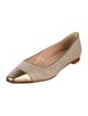 Manolo Blahnik Canvas Colorblock Pattern Ballet Flats