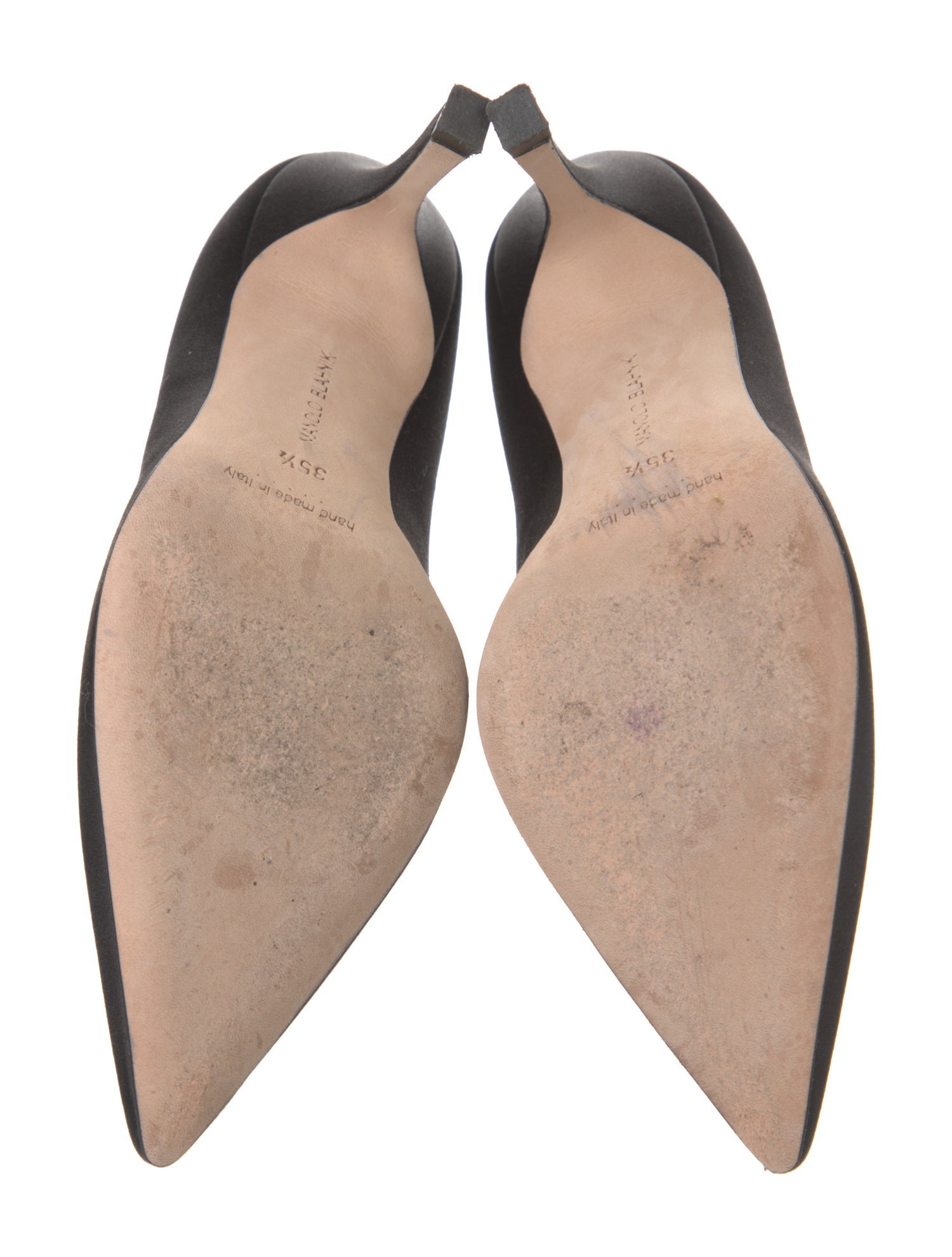 Manolo Blahnik Satin Pumps