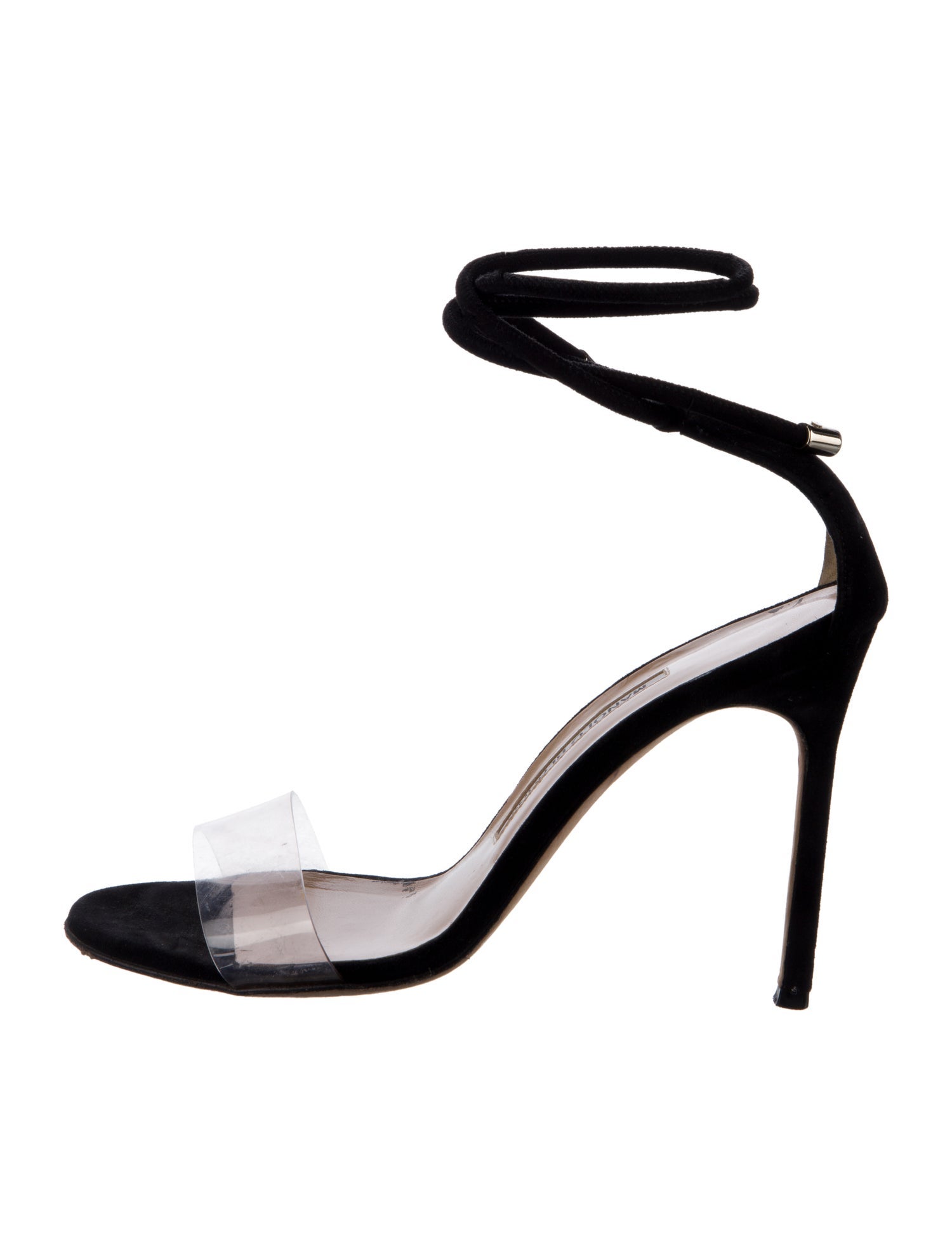 Manolo Blahnik Suede Slingback Sandals