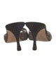 Manolo Blahnik Suede Animal Print Slides