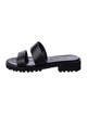 Manolo Blahnik Leather Slides