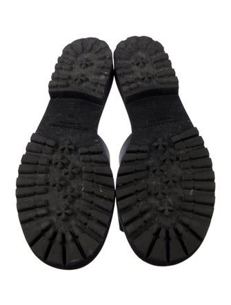 Manolo Blahnik Leather Slides