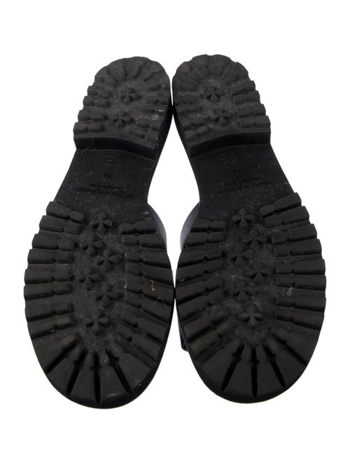 Manolo Blahnik Leather Slides