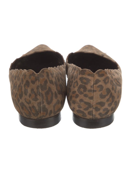 Manolo Blahnik Suede Animal Print Ballet Flats