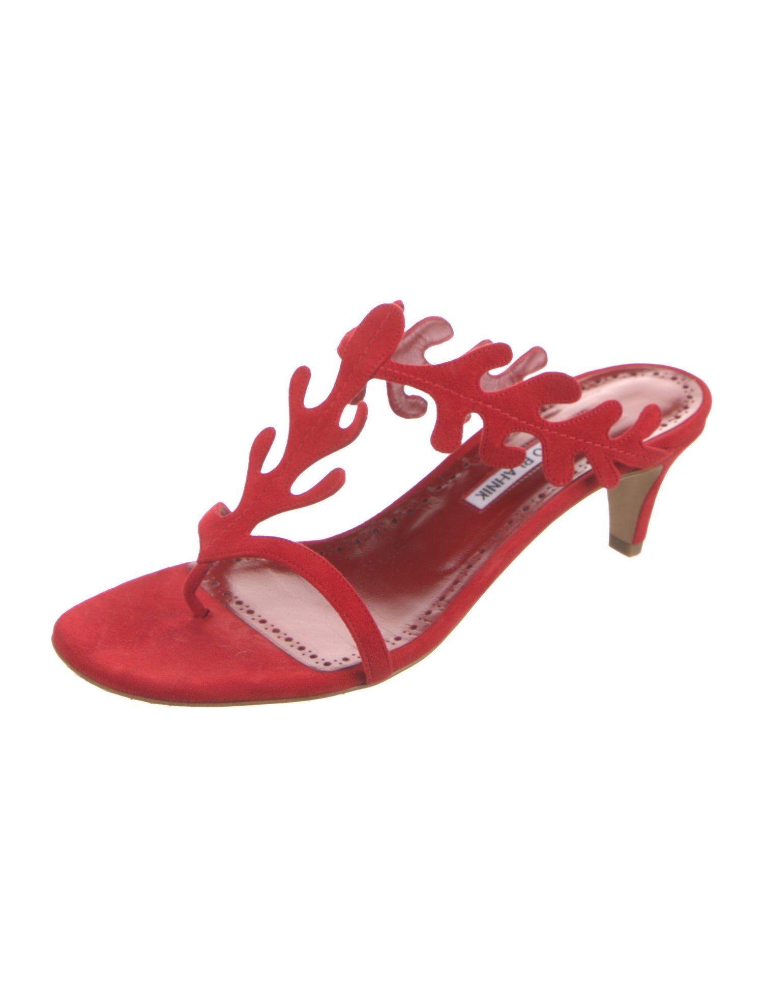 Manolo Blahnik Suede Slides