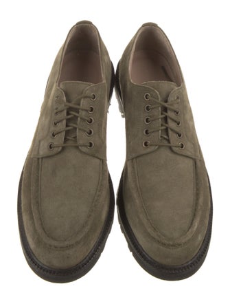 Manolo Blahnik Suede Derby Shoes