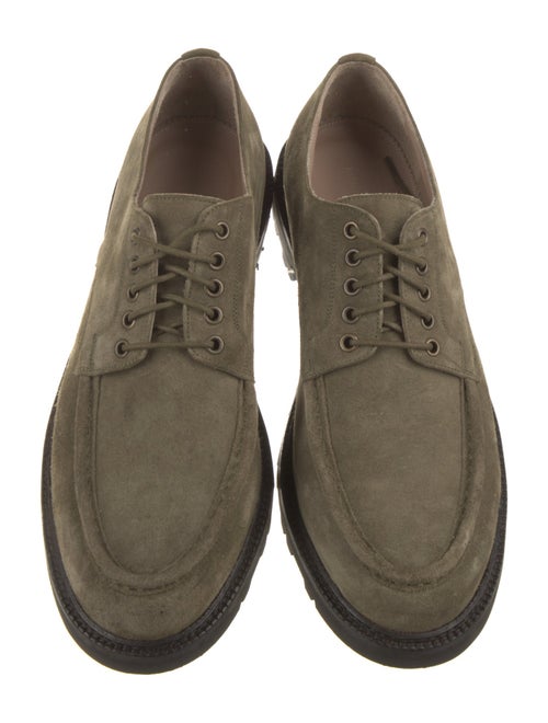 Manolo Blahnik Suede Derby Shoes