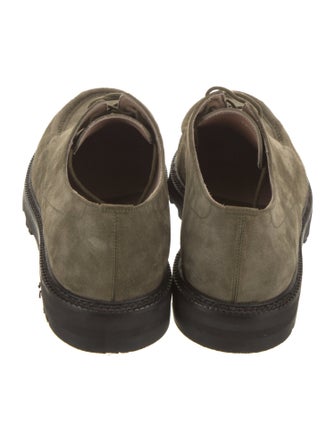 Manolo Blahnik Suede Derby Shoes