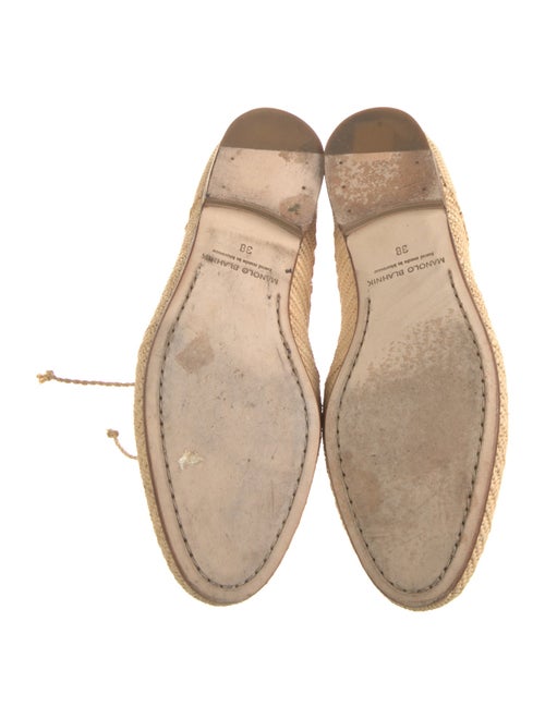 Manolo Blahnik Raffia Lace-Up Boots