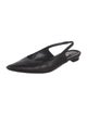 Manolo Blahnik Leather Slingback Flats