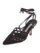 Manolo Blahnik Suede Slingback Pumps