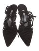 Manolo Blahnik Suede Slingback Pumps