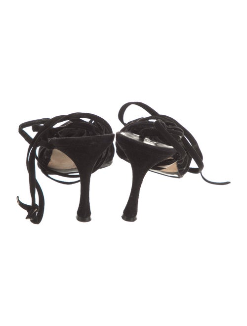 Manolo Blahnik Suede Slingback Pumps