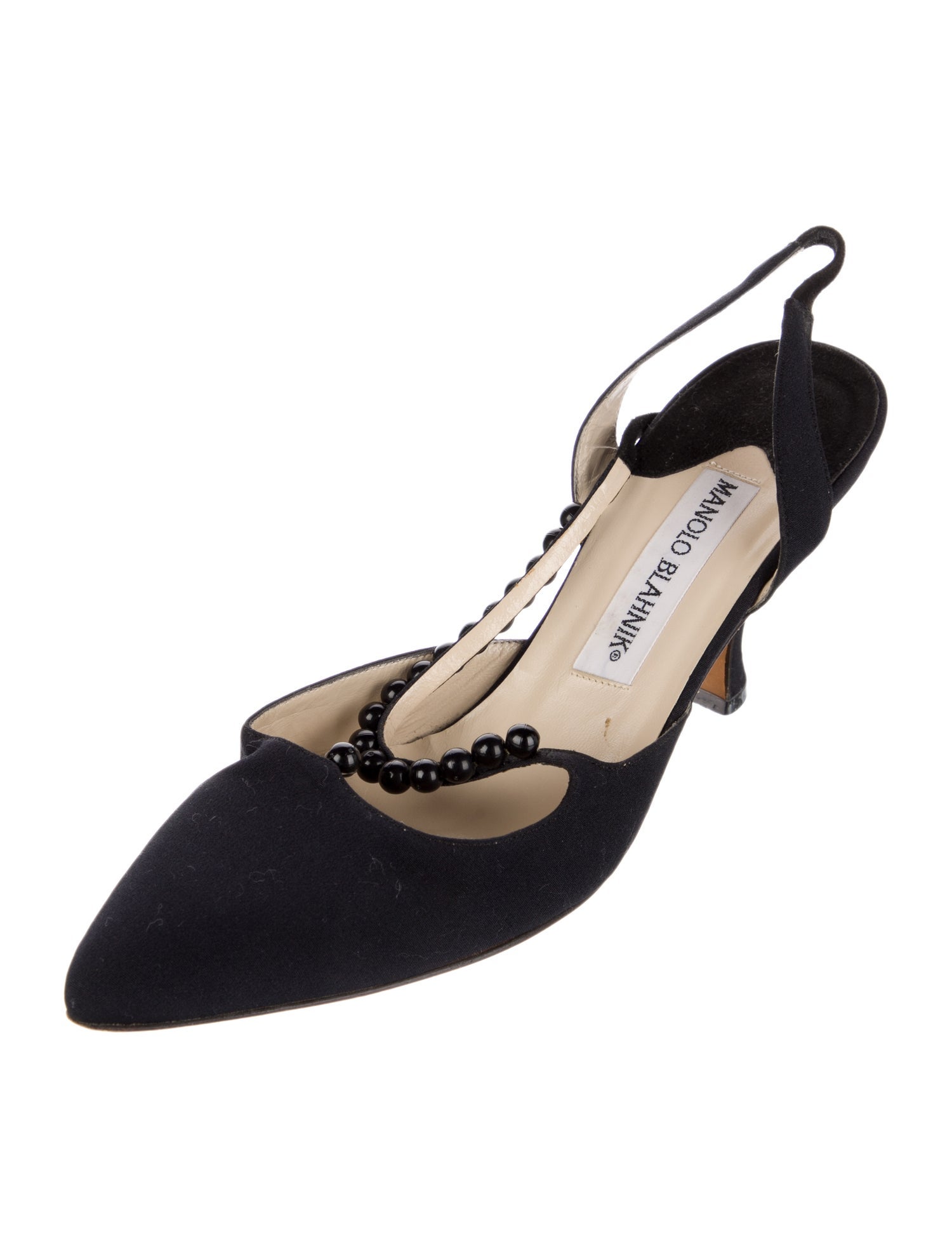 Manolo Blahnik Suede Slingback Pumps