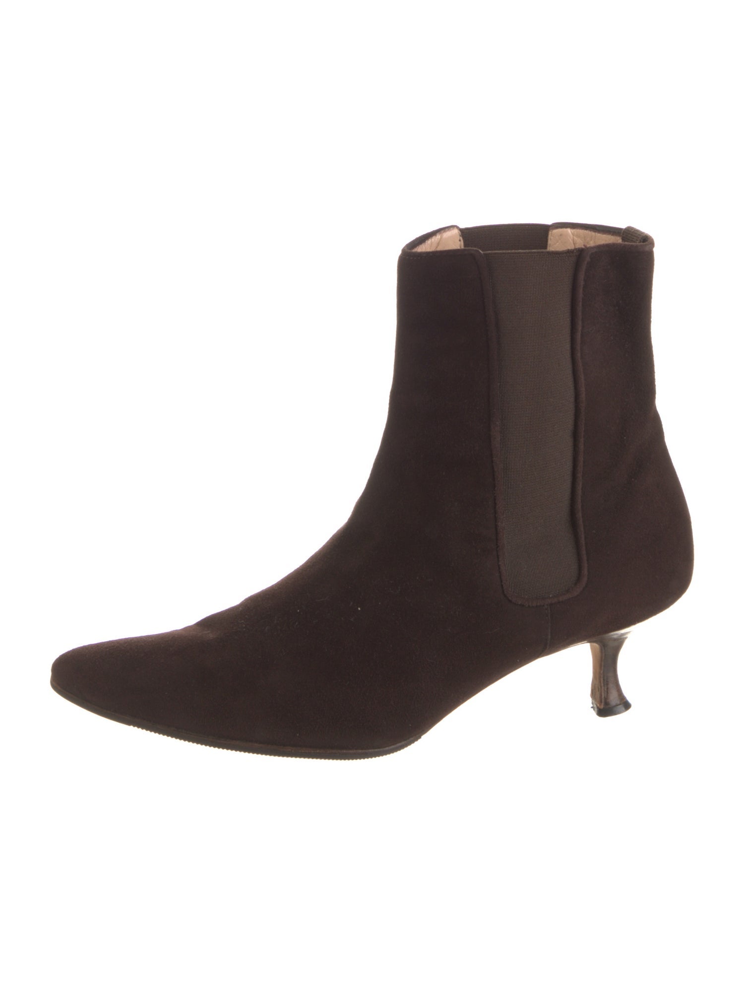 Manolo Blahnik Suede Chelsea Boots