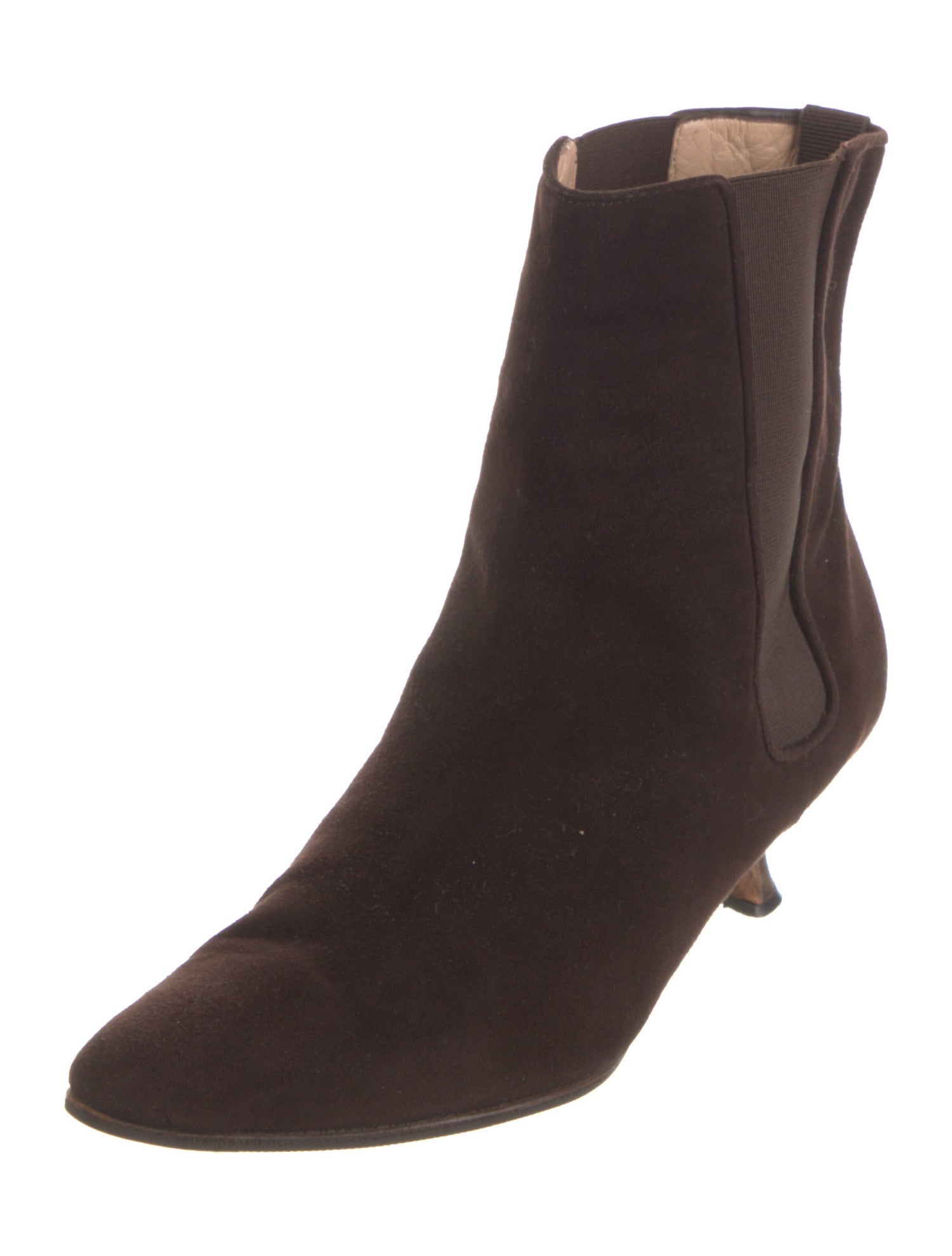Manolo Blahnik Suede Chelsea Boots