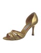 Manolo Blahnik Leather D'Orsay Pumps