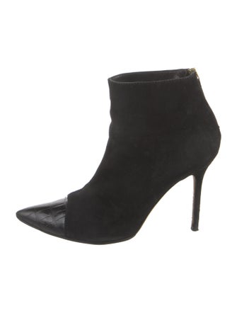 Manolo Blahnik Suede Sock Boots