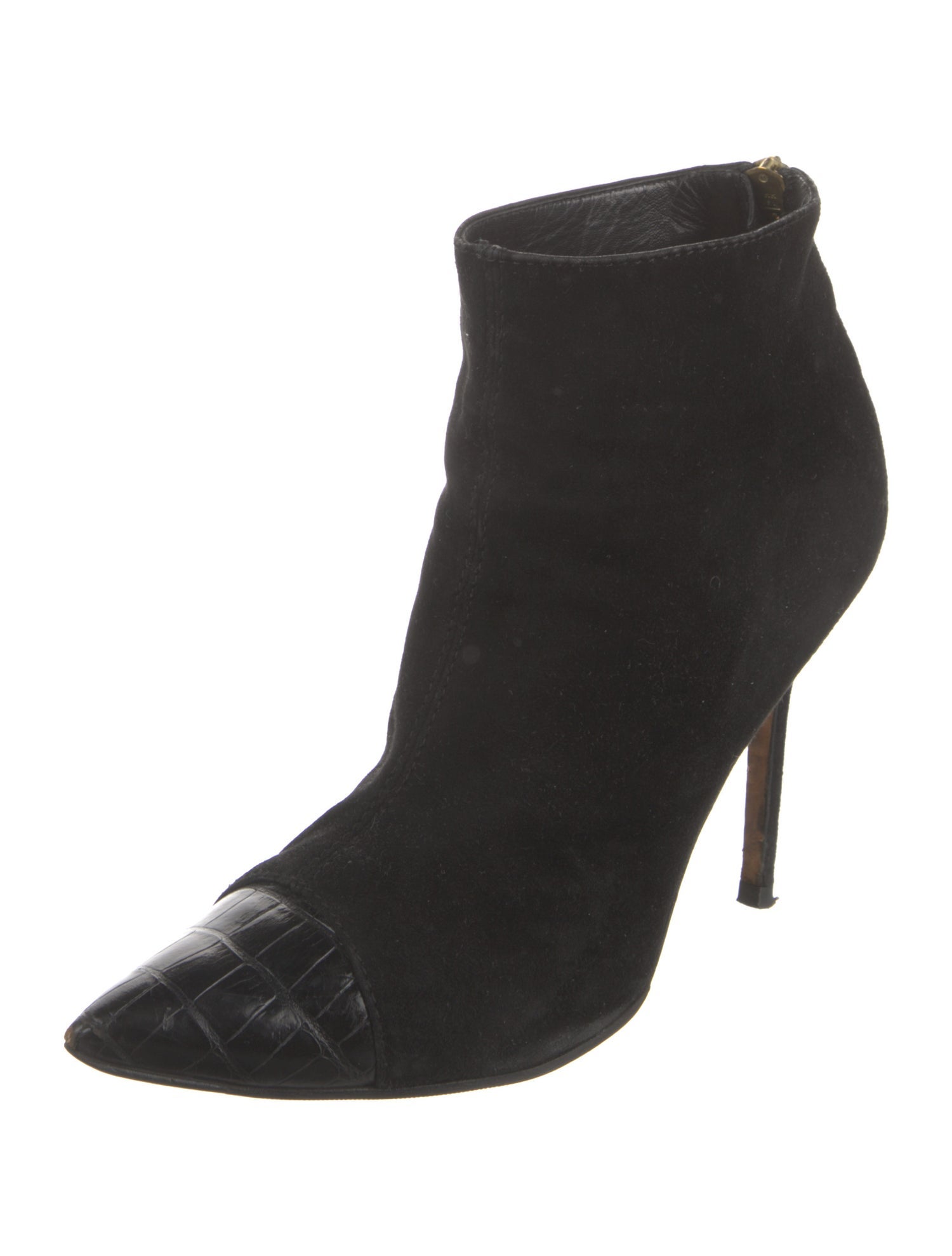 Manolo Blahnik Suede Sock Boots