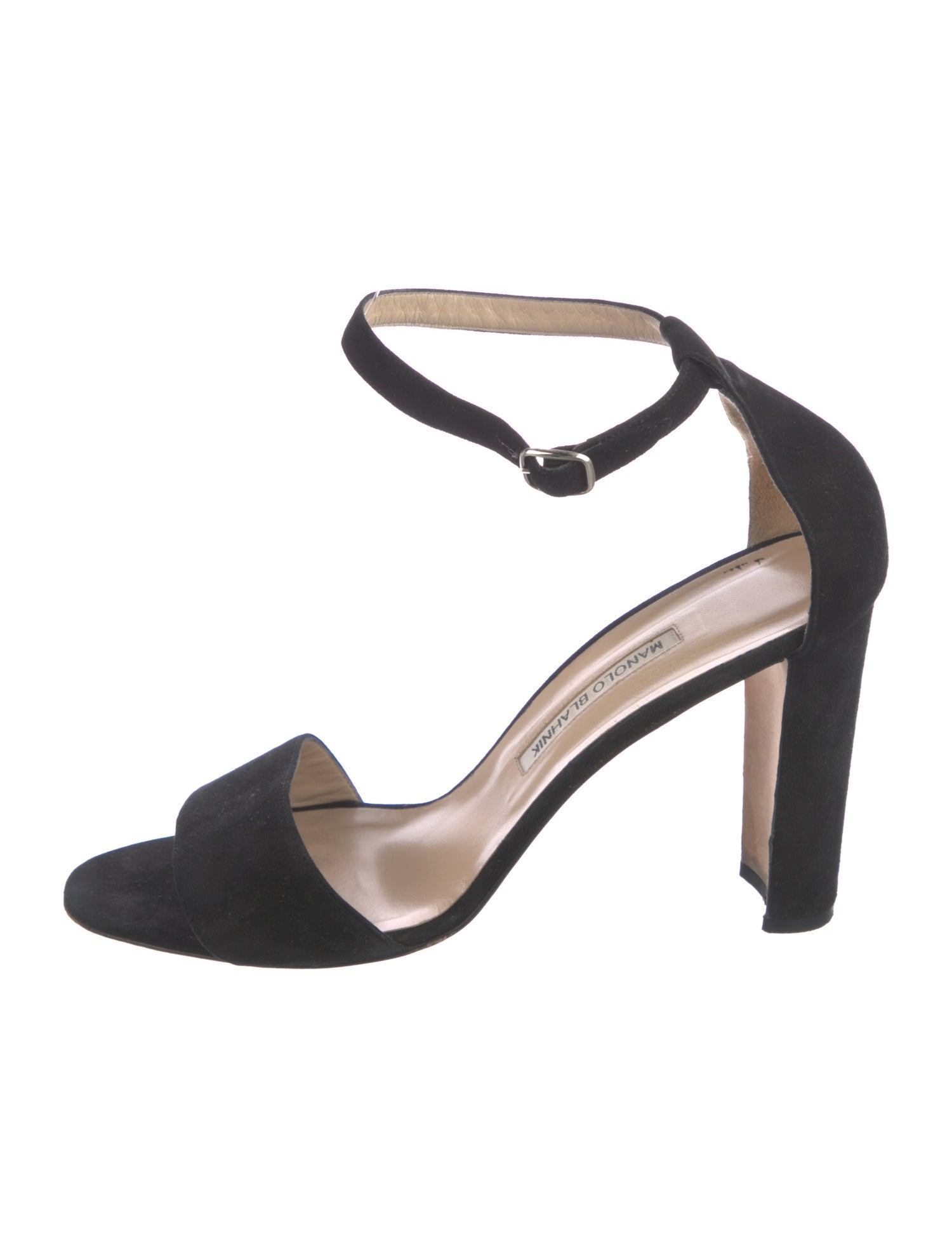 Manolo Blahnik Suede D'Orsay Pumps