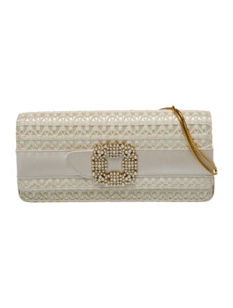 Manolo Blahnik Satin Clutch