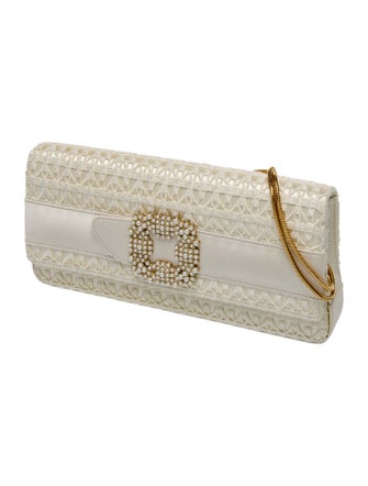 Manolo Blahnik Satin Clutch