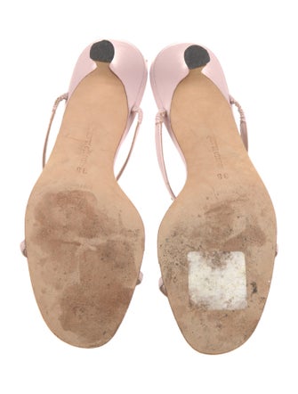Manolo Blahnik Leather T-Strap Sandals