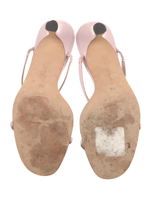Manolo Blahnik Leather T-Strap Sandals
