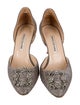 Manolo Blahnik Crystal Embellishments D'Orsay Pumps