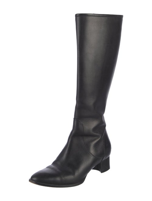 Manolo Blahnik Leather Riding Boots