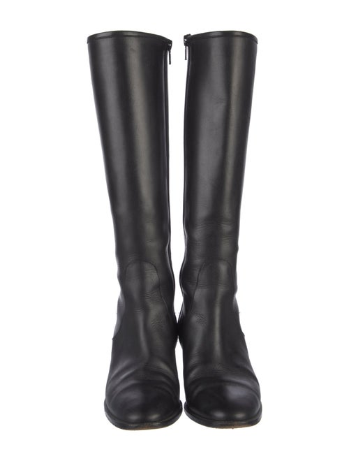 Manolo Blahnik Leather Riding Boots