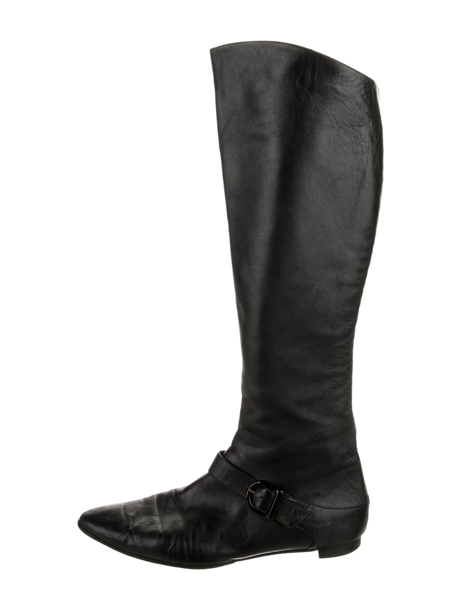 Manolo Blahnik Leather Riding Boots