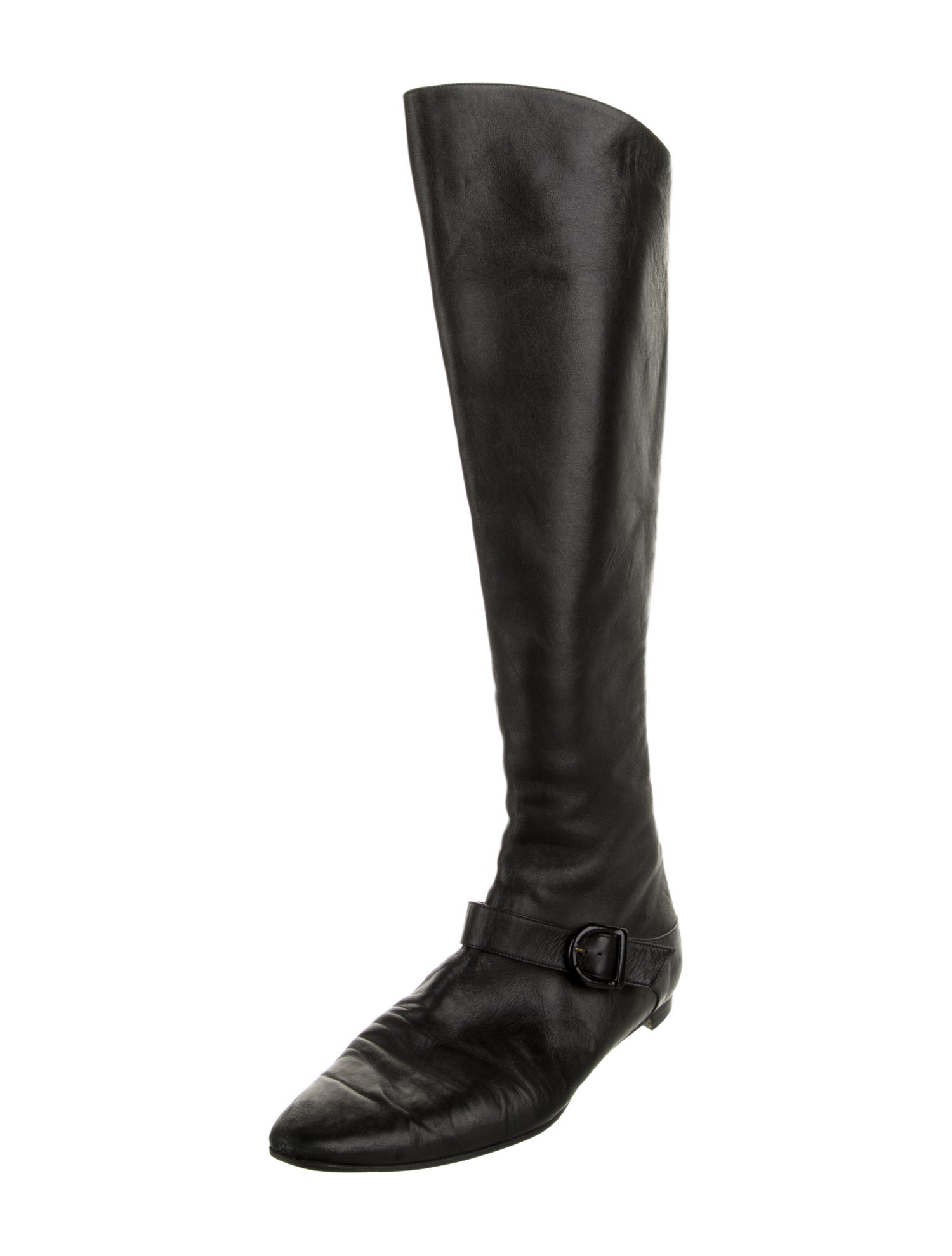 Manolo Blahnik Leather Riding Boots