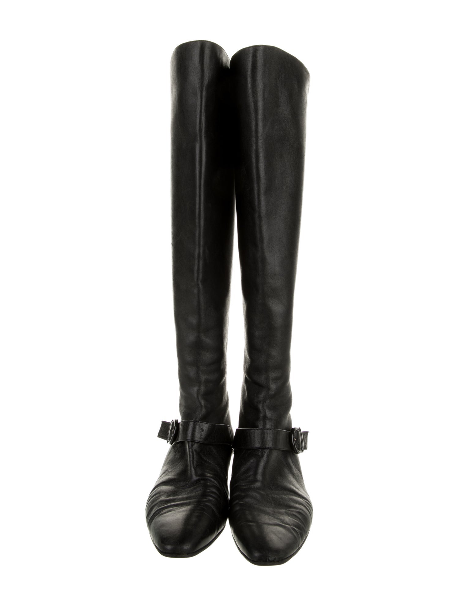 Manolo Blahnik Leather Riding Boots