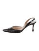 Manolo Blahnik Leather Slingback Pumps