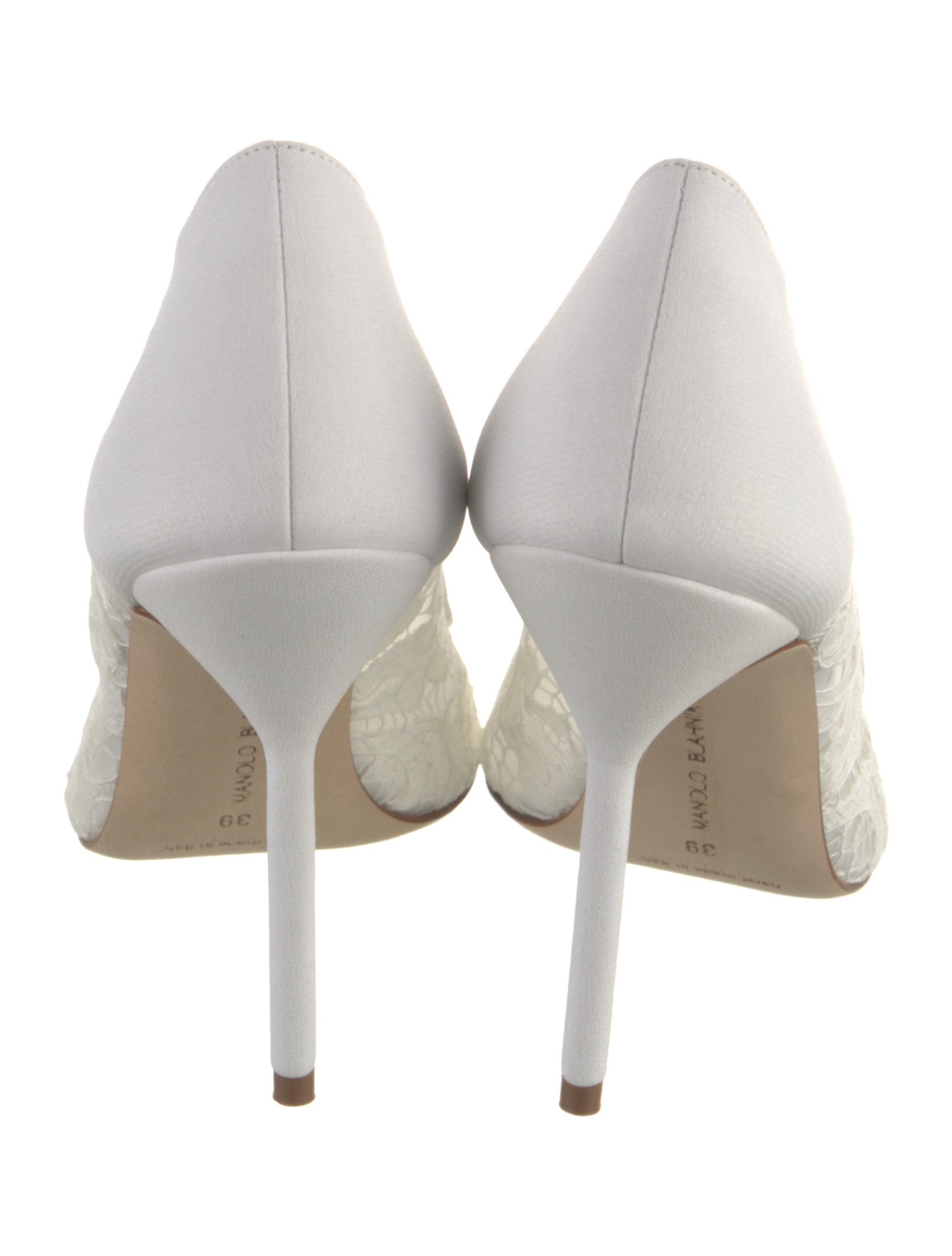 Manolo Blahnik Lace Lace Pattern Pumps
