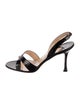 Manolo Blahnik Crocodile Slingback Sandals
